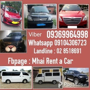 Rent a car and Van Rental | PostAds PH