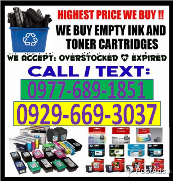 Trusted and Legit Buyer of Empty Ink Cartridges and Toners