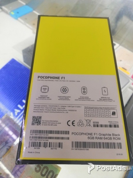 Xiaomi pocophone f1 64gb and 128gb 6gbram
