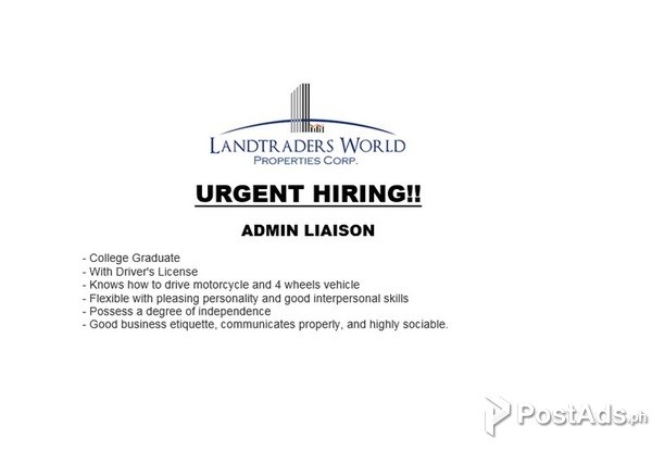 URGENT JOB HIRING