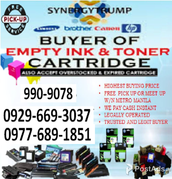 Buyer of Expired and Empty Ink Cartridges and Toners