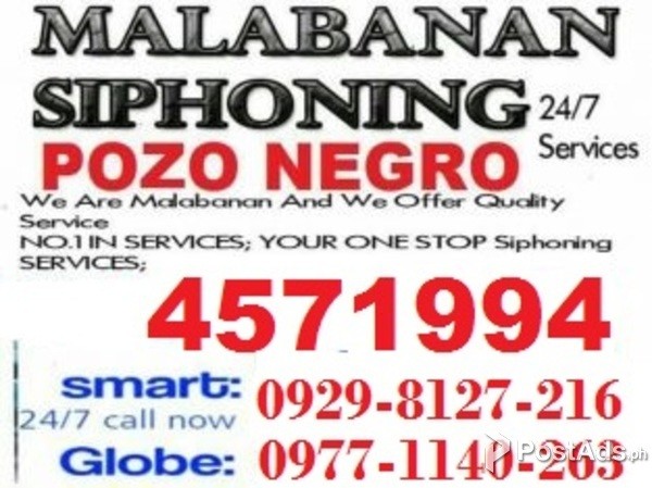 MJ Malabanan Siphoning Pozo Negro Cleaning Services 09298127216
