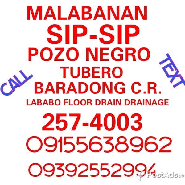 Malabanan siphoning plumbing services