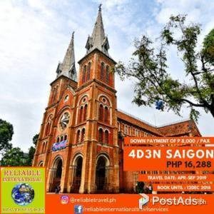 4D3N Saigon Free & Easy Tour Package + Airfare | PostAds PH