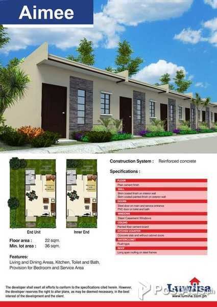 Lumina homes- 1Bedroom 1Toilet & Bath for Sale