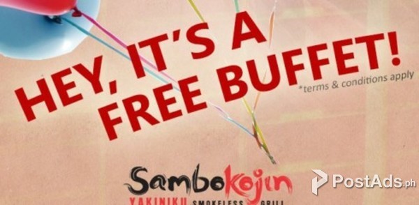 Sambo Kojin Free Birthday Buffet 2017