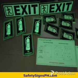 Emergency Fire Exit Signs Philippines - Luminous, Acrylic, Illuminated | PostAds PH