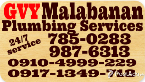 VYG malabanan siphoning plumbing services 701-1336 / 0956-8011-979