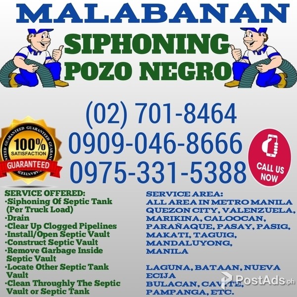 MALABANAN SIPHONING POZO NEGRO 09090468666 701-8464 09753315388