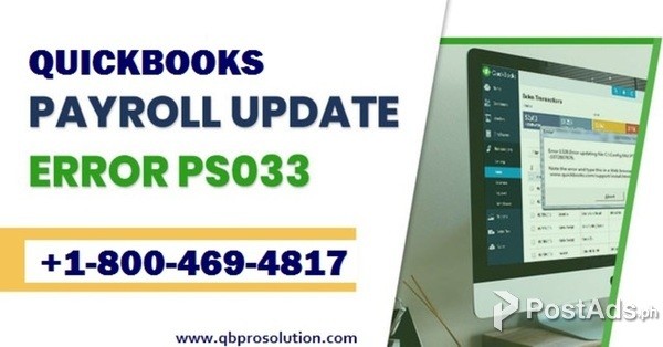 How To fix QuickBooks Payroll Update Error PS033