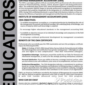 CMA - Certified Management Accountant Training | PostAds PH