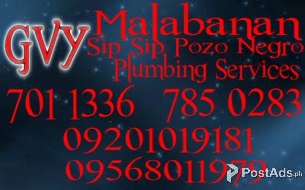 liza malabanan plumbing services 701-1336 / 785-0283 / 987-6313
