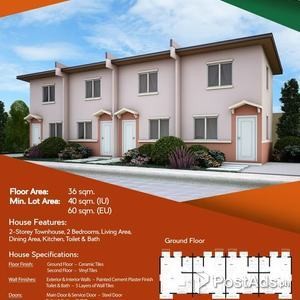 FOR SALE AFFORDABLE TOWNHOUSE IN BULACAN , JANROSCH, LESSANDRA-ARIELLE | PostAds PH