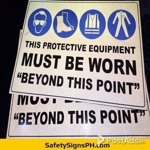 Custom Reflective Safety Signs & Reflectorized Stickers | PostAds PH