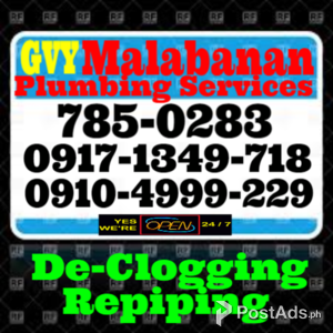 Yulomalabanan plumbing services 701-1336 / 785-0283 / 987-6313 | PostAds PH
