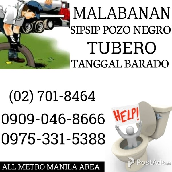 TUBERO TANGGAL BARADO MARIKINA 09753315388 7018464 09090468666