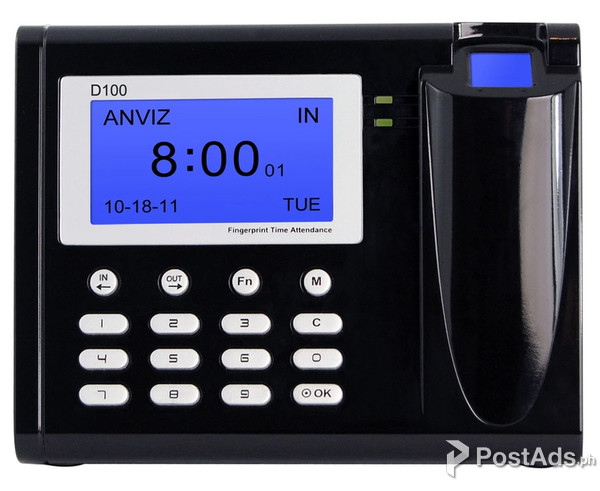 ANVIZ D100 Biometrics With FREE Payroll Software for SALE 