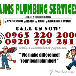 AJMS PLUMBING SERVICES NORTH CALOOCAN | PostAds PH