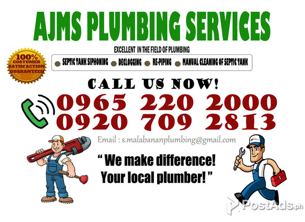  ALAMINOS-LAGUNA|  AJMS PLUMBING DECLOGGING SERVICES  09652202000