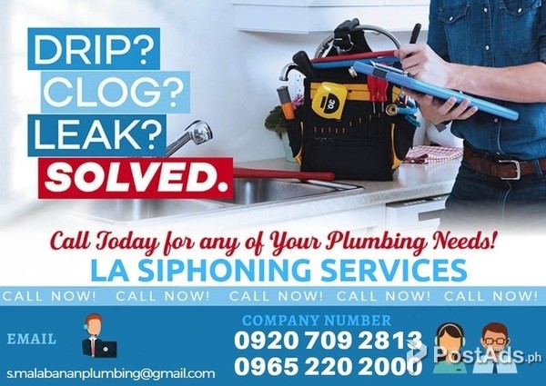 malabanan siphoning plumbing services 09652202000 laguna
