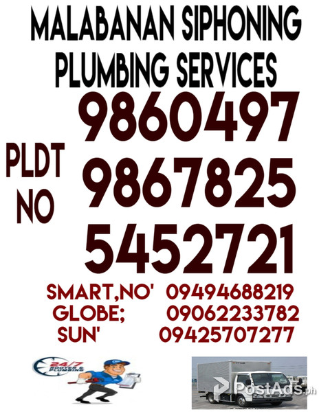 JMF MALABANAN SIPHONING DECLOGGING SERVICES 9867825/09494688219