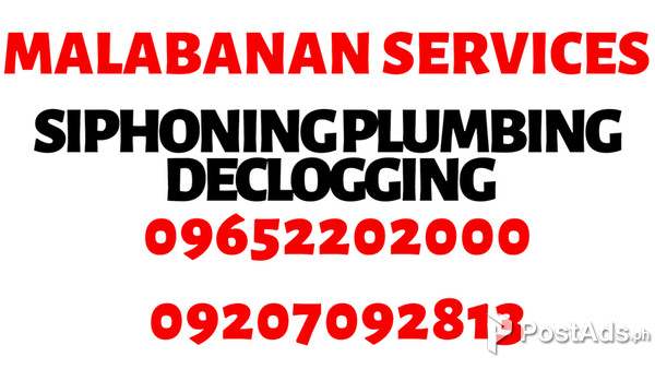 agono malabanan siphoning plumbing declogging services 09652202000 