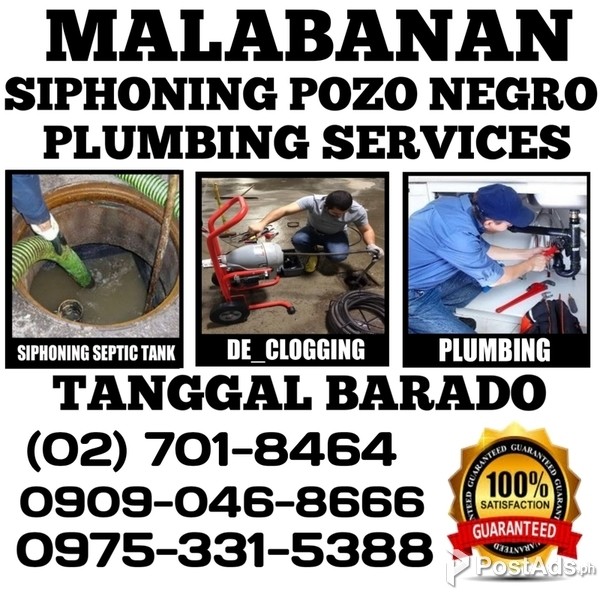 MAKATI CITY MALABANAN SIPHONING POZO NEGRO PLUMBING 09090468666 