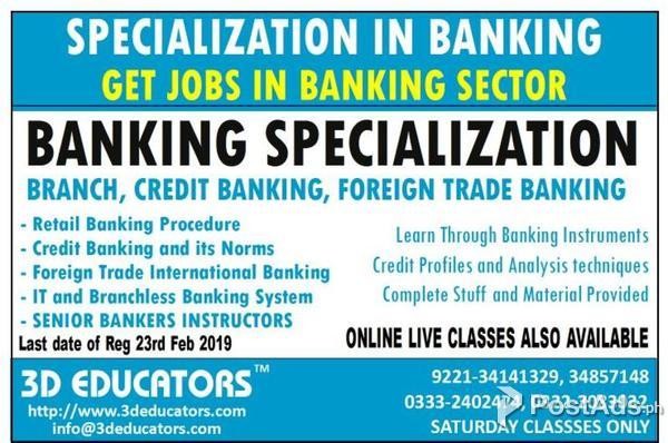 Specialization in Banking Training