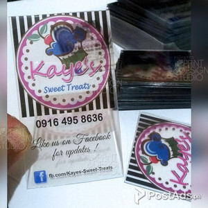 Transparent / Standard - Business card prints | PostAds PH