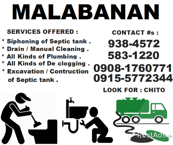 AV MALABANAN SEPTIC TANK SERVICES 09081760771