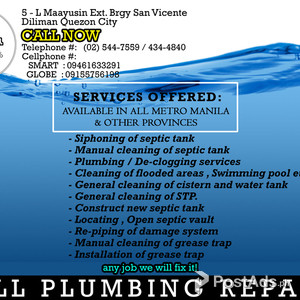 Declogging,Plumbing,Siphoning | PostAds PH