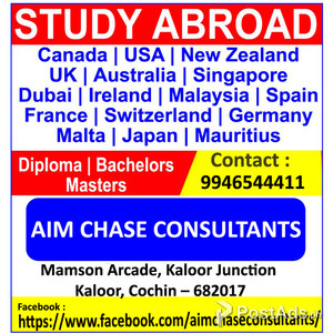 Overseas education consultants kaloor - AIM CHASE CONSULTANTS | PostAds PH