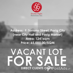 1241SQM VACANT LOT FOR SALE IN PASIG | PostAds PH