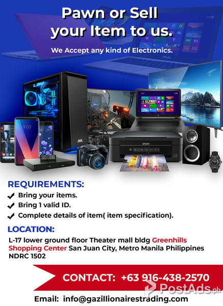 Pawn Or Sell Your Electronics