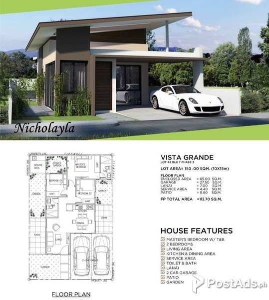  3 BEDROOM HOUSE VISTA GRANDE IN BULACAO TALISAY CITY, CEBU
