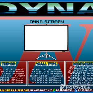 DYNA TRIPOD SCREEN PROJECTOR SCREEN PORTABLE SCREEN PROJECTION SCREEN | PostAds PH