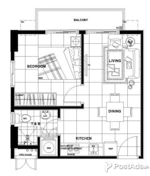 (TOWER 1) ONE BEDROOM UNIT AMANI GRAND in PUSOK LAPU-LAPU CITY,CEBU.