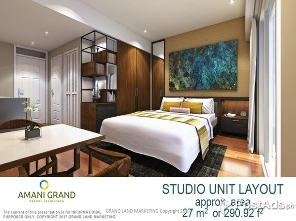 (TOWER 2) STUDIO UNIT AMANI GRAND in PUSOK LAPU-LAPU CITY,CEBU