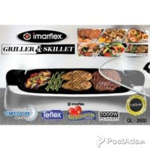 Imarflex Smokeless Griller & Skillet (GL2600) | PostAds PH