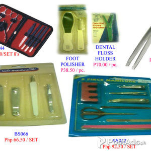 Scrubbing pad Emeryboard Dental floss n Holder Pumice stone | PostAds PH