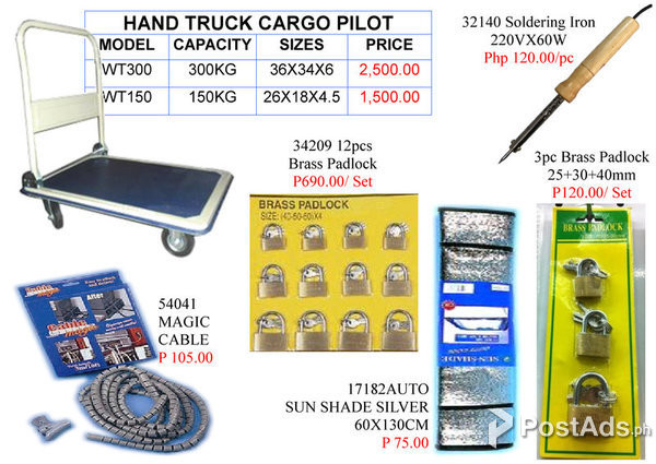 Magic cable Hand truck cargo pilot Padlock Auto shade Soldering iron