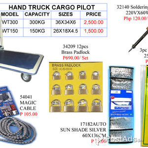 Magic cable Hand truck cargo pilot Padlock Auto shade Soldering iron | PostAds PH