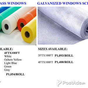 Galvanized Aluminum Stainless steel window screen net Fiberglasswindow | PostAds PH