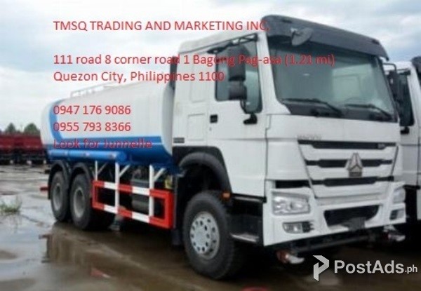 33. 10 Wheeler HOWO A7 Water Truck, 380HP, 20,000L with 2 Squirt Gun 