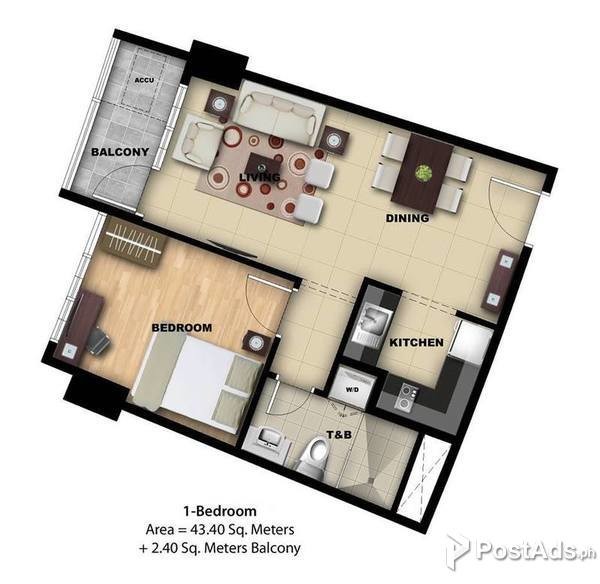 Preselling: The Florence-Tower 2-1 Bedroom with Balcony