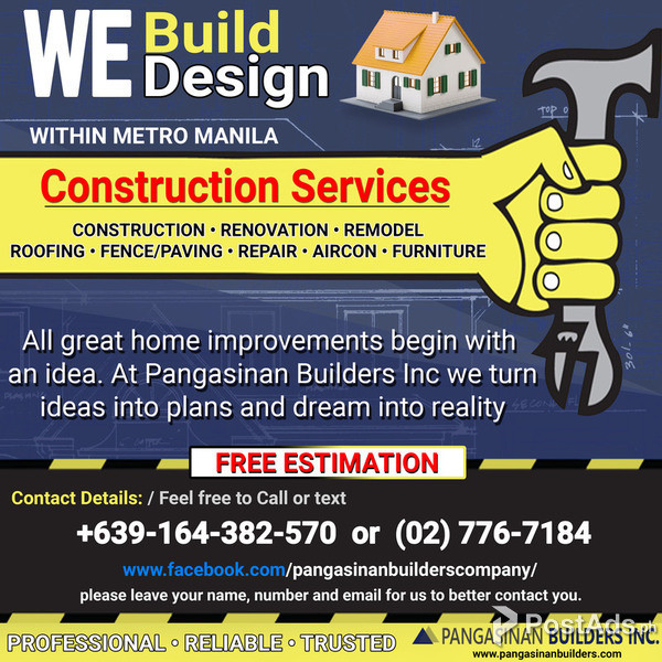 Construction Services - FREE ESTIMATE