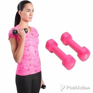 Dumbbell 1kg Set of 2 Pink Dumb Bells | PostAds PH