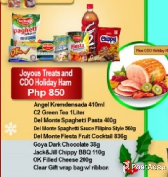 JOYOUS TREATS AND CDO HOLIDAY HAM