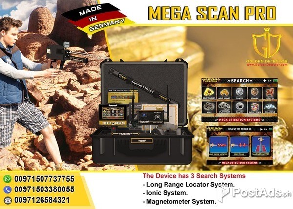mega scan pro gold detector and metal detector