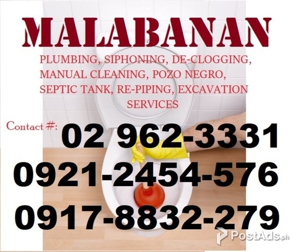 Malabanan Re-piping/Excavation Services 0921-2454-576 / 962-3331